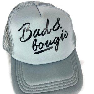 Bad & Bougie Womens Baseball Hat Gray